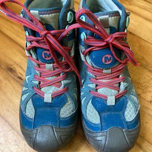 Merrell Capra Mid Waterproof Hiking Boot--Size: Kid 3